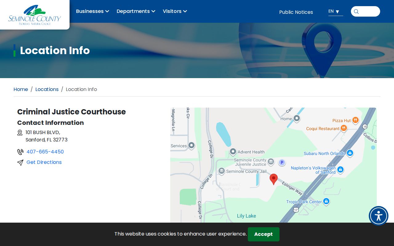 Seminole County criminal court case courthouse